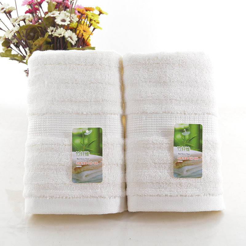 KTX-356371 Bamboo Fiber Water Ripple Towel - Absorbent, Soft, Eco-Friendly, 34x75 cm