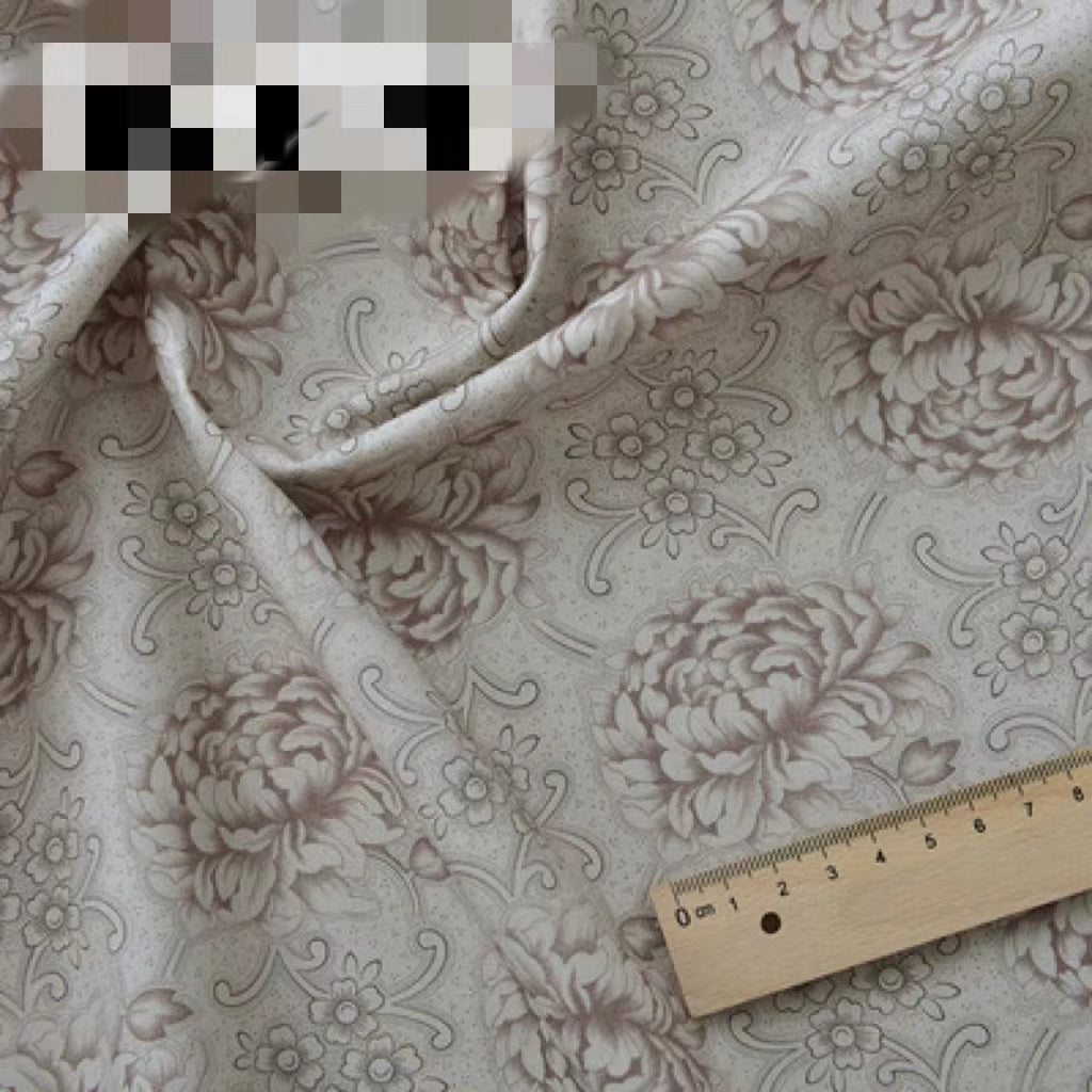 KTX-356627 Cotton Floral Print Fabric for Crafts and Sewing Projects, 145 cm Wide