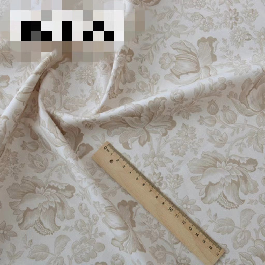 KTX-356627 Cotton Floral Print Fabric for Crafts and Sewing Projects, 145 cm Wide