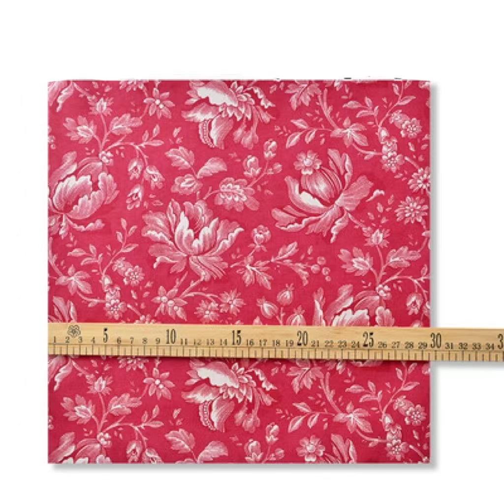 KTX-356627 Cotton Floral Print Fabric for Crafts and Sewing Projects, 145 cm Wide