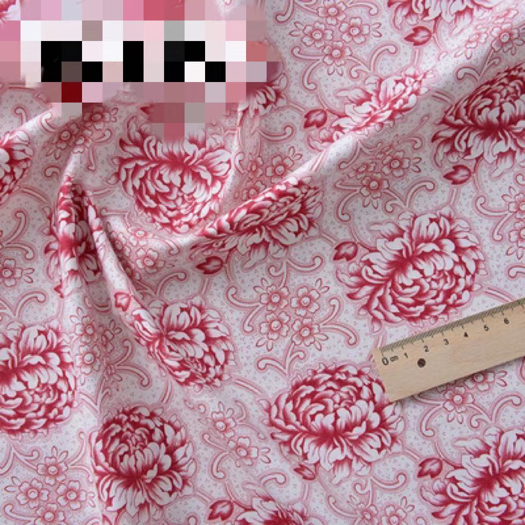 KTX-356627 Cotton Floral Print Fabric for Crafts and Sewing Projects, 145 cm Wide