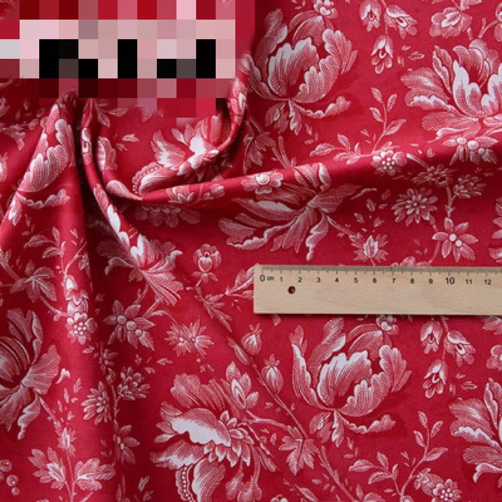 KTX-356627 Cotton Floral Print Fabric for Crafts and Sewing Projects, 145 cm Wide