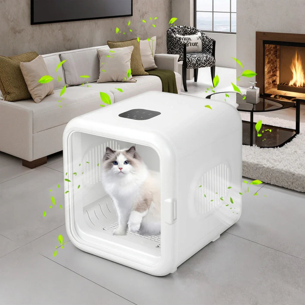 KTX-357203 Large Capacity 62L Automatic Pet Hair Dryer Box with Adjustable Speed and Temperature Control