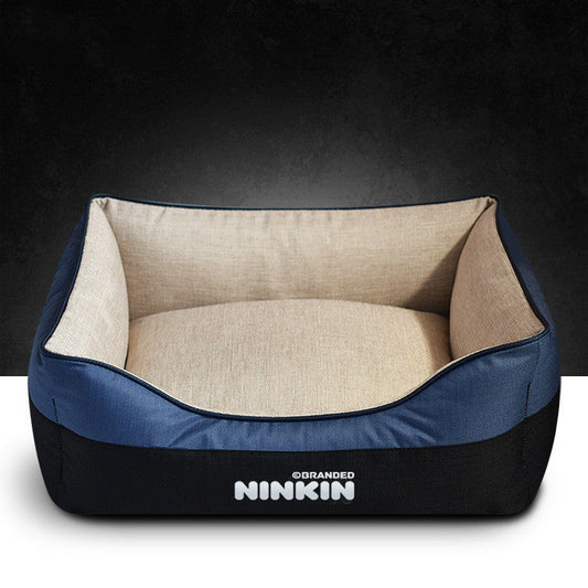 KTX-359379 Removable and Washable Pet Bed for Bichon, Pitbull, Schnauzer, Shiba Inu, Samoyed, Labrador, Golden Retriever - Multiple Colors and Sizes Available