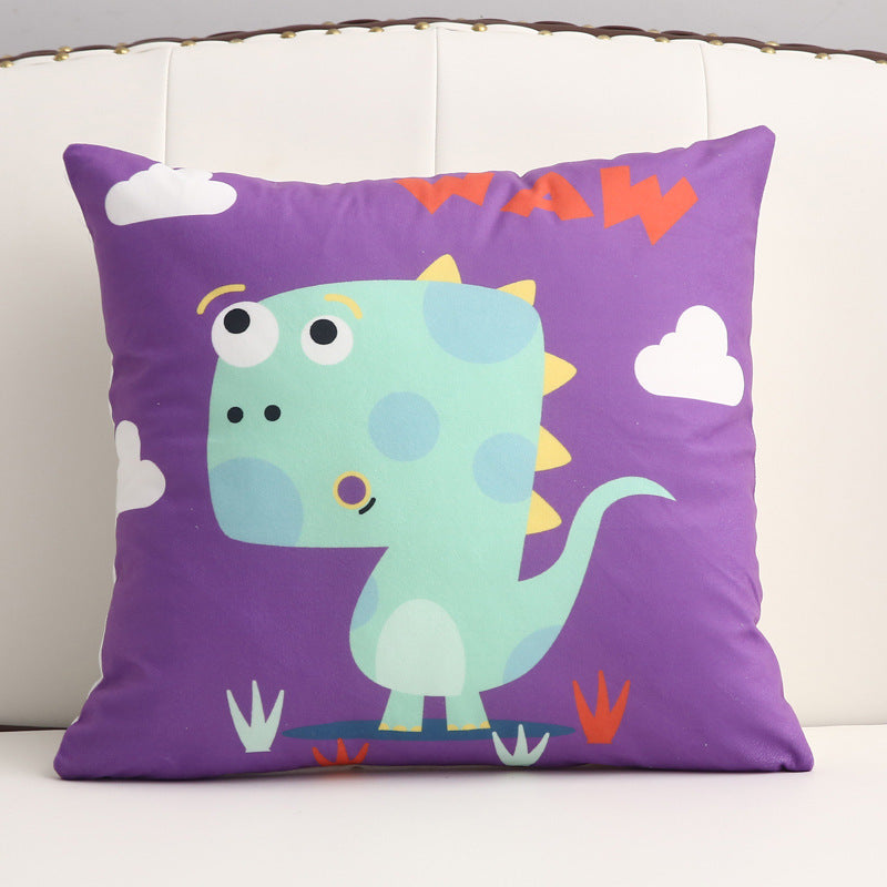 KTX-361299 Cartoon Short Plush Pillow for Home and Outdoor Decoration