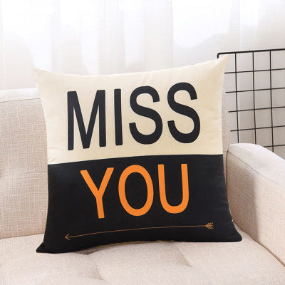 KTX-361299 Cartoon Short Plush Pillow for Home and Outdoor Decoration