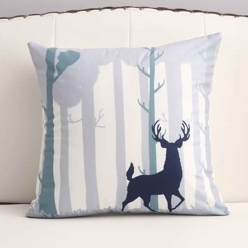 KTX-361299 Cartoon Short Plush Pillow for Home and Outdoor Decoration