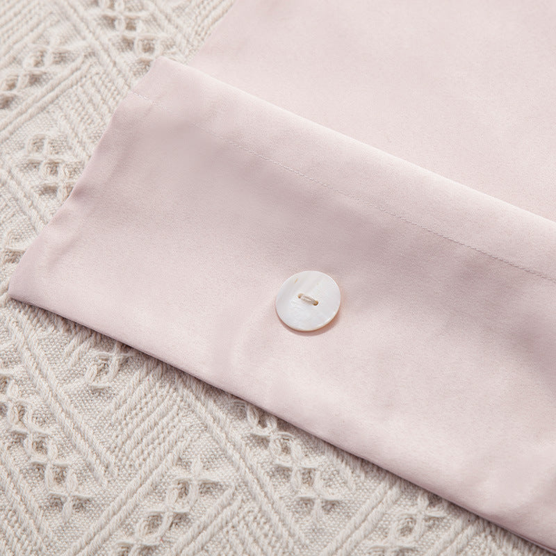 KTX-362387 Cotton Four-Piece Bedding Set with Soft Silk-Like Finish for 1.5m, 1.8m, and 2.0m Beds