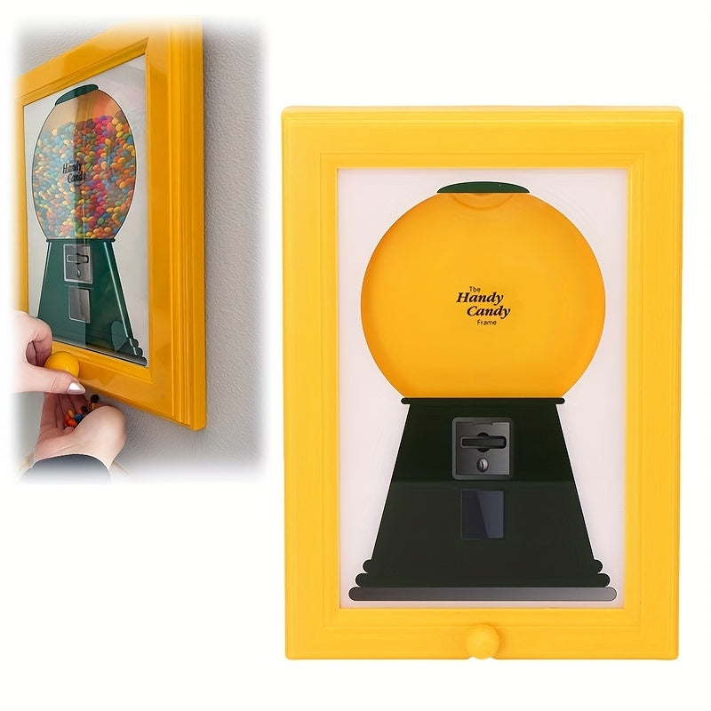 KTX-362643 Wall-Mounted Square Photo Frame with Candy Dispenser for Easy Access to Treats
