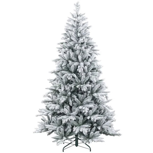 KTX-363155 7ft Pre-Lit Star-Shaped Christmas Tree with Standing Base for Festive Celebrations