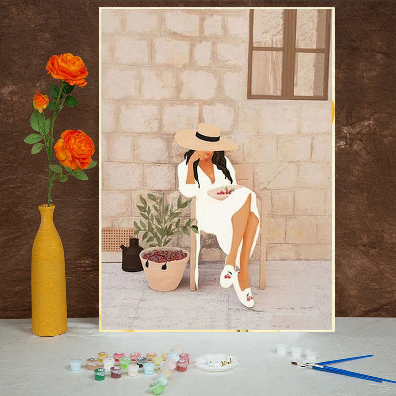 KTX-363475 Hand-painted DIY Digital Oil Painting Kit - Various Sizes and Styles Available