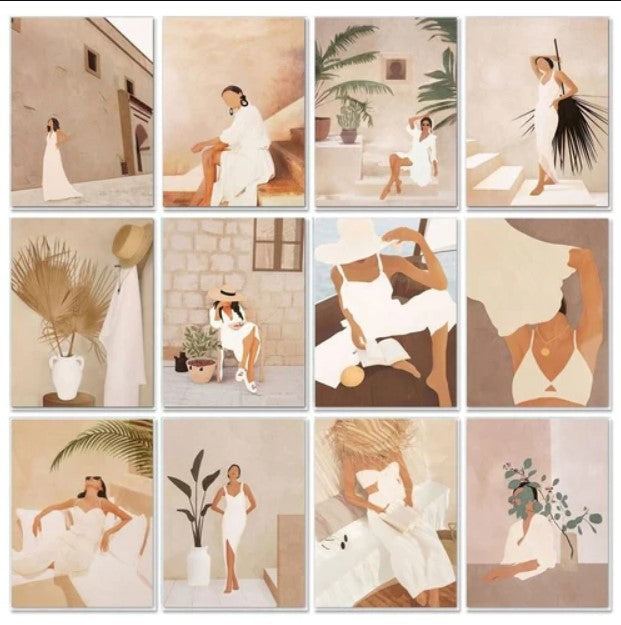 KTX-363475 Hand-painted DIY Digital Oil Painting Kit - Various Sizes and Styles Available