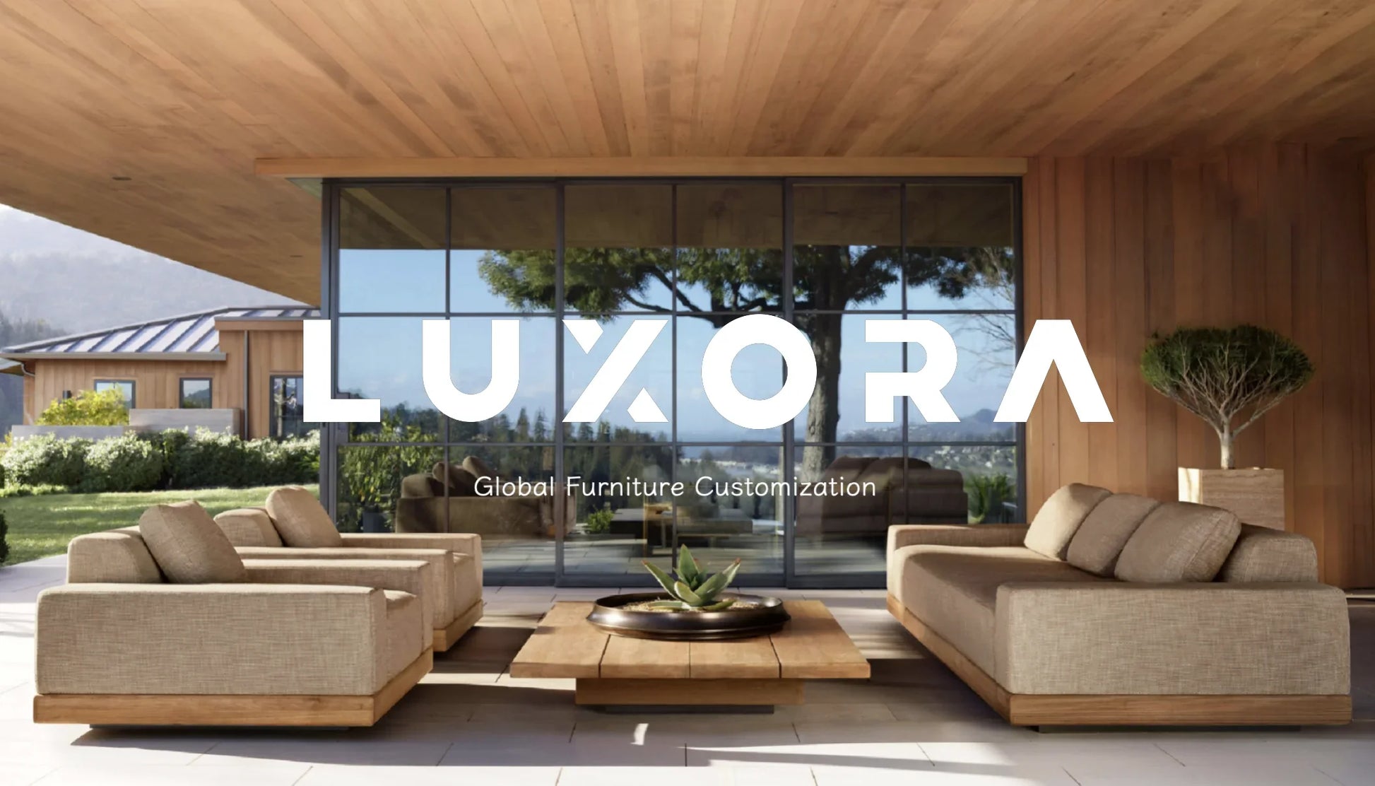 KTX-365203 Modern Cane Lounge Chair with Teak Frame and Rattan Detailing, Outdoor Fabric Cushion for Living Room