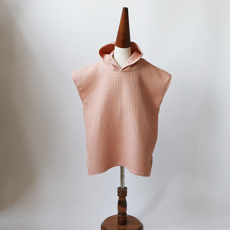 KTX-365267 Quick-Drying Cotton Hooded Bathrobe for Kids in Multiple Colors