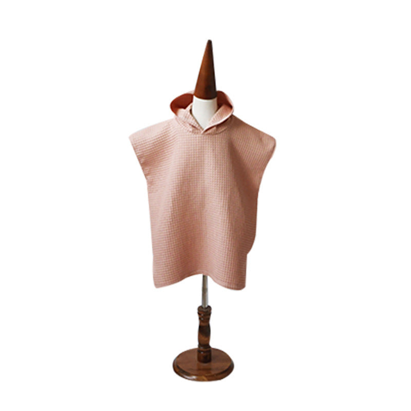 KTX-365267 Quick-Drying Cotton Hooded Bathrobe for Kids in Multiple Colors