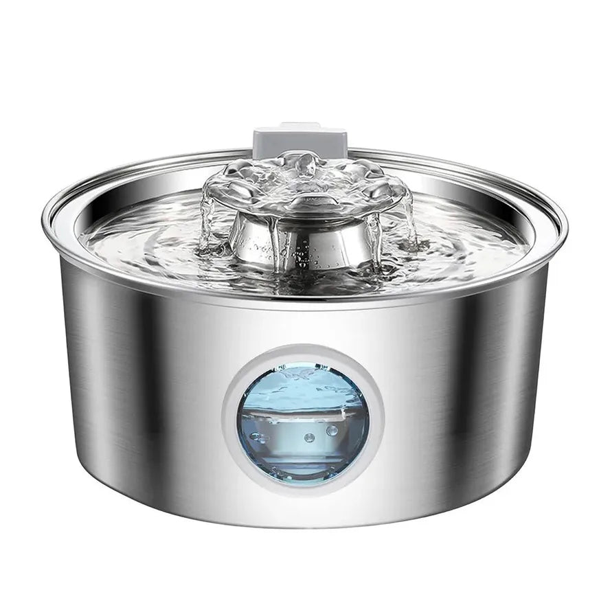 KTX-365459 Large Capacity Stainless Steel Outdoor Pet Water Fountain with Multi-Stage Filtration System