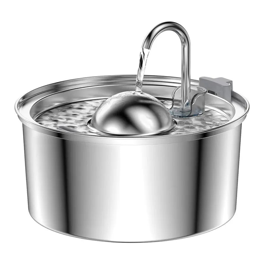 KTX-365459 Large Capacity Stainless Steel Outdoor Pet Water Fountain with Multi-Stage Filtration System