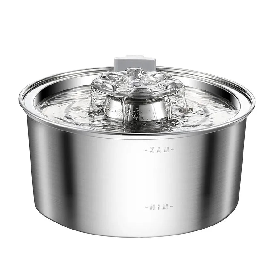 KTX-365459 Large Capacity Stainless Steel Outdoor Pet Water Fountain with Multi-Stage Filtration System