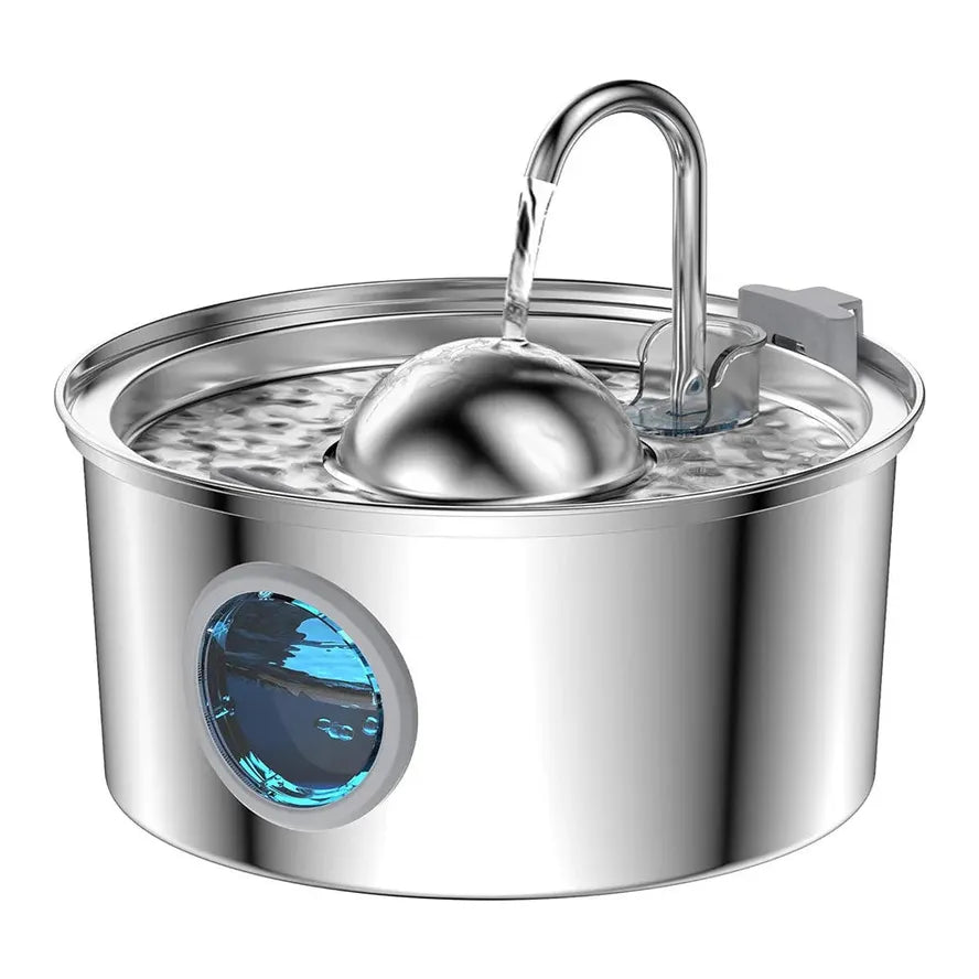 KTX-365459 Large Capacity Stainless Steel Outdoor Pet Water Fountain with Multi-Stage Filtration System