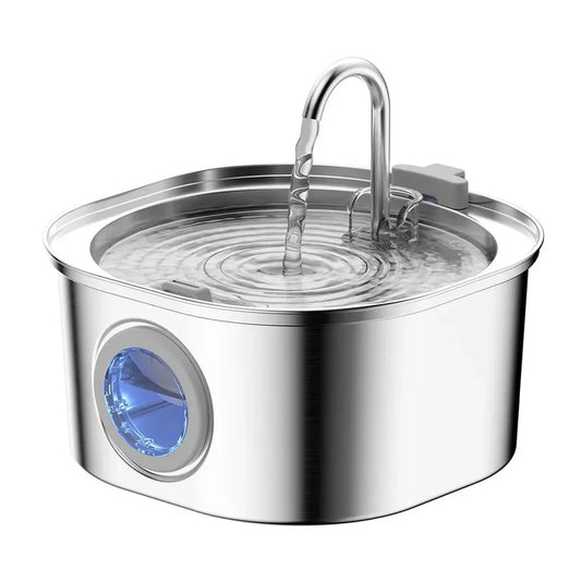 KTX-365459 Large Capacity Stainless Steel Outdoor Pet Water Fountain with Multi-Stage Filtration System