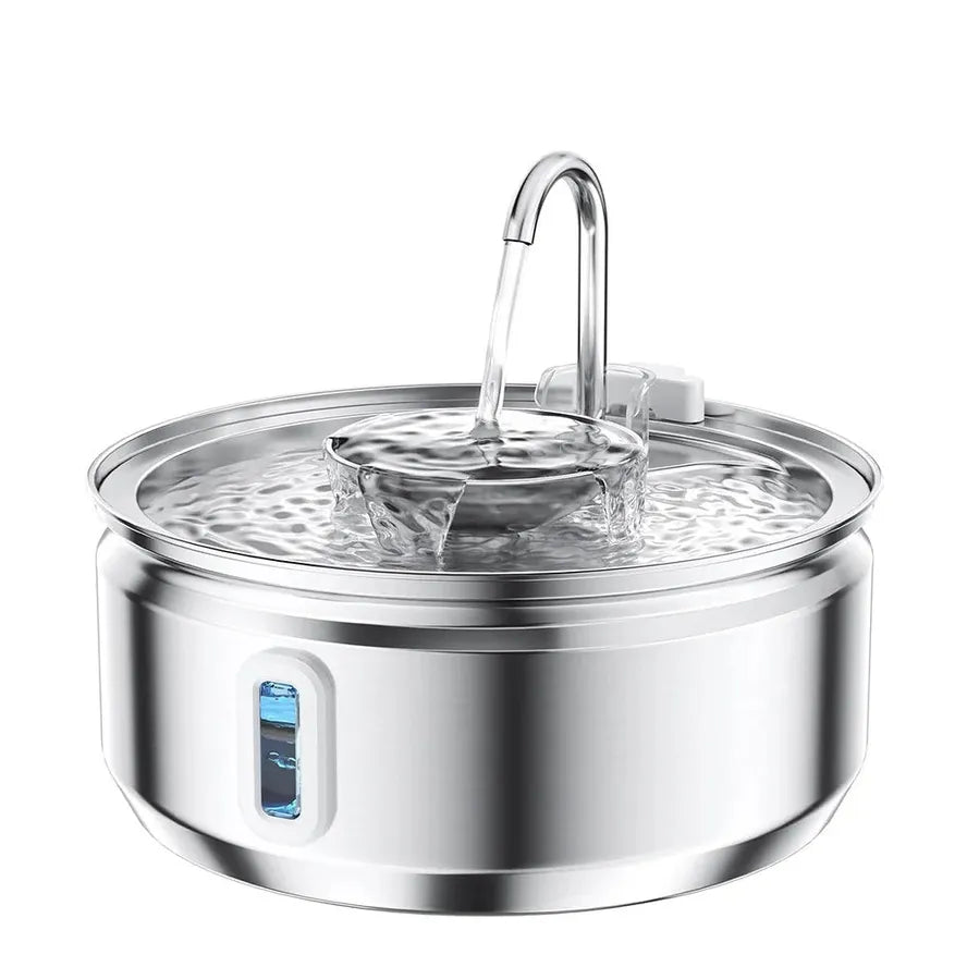 KTX-365459 Large Capacity Stainless Steel Outdoor Pet Water Fountain with Multi-Stage Filtration System