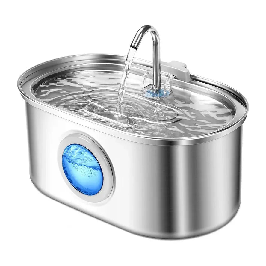 KTX-365459 Large Capacity Stainless Steel Outdoor Pet Water Fountain with Multi-Stage Filtration System