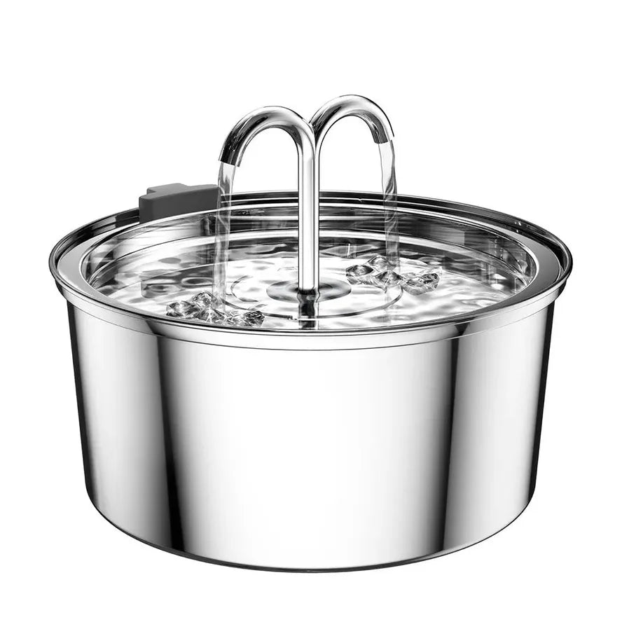 KTX-365459 Large Capacity Stainless Steel Outdoor Pet Water Fountain with Multi-Stage Filtration System