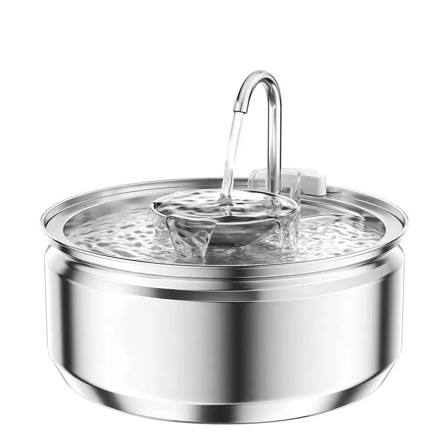 KTX-365459 Large Capacity Stainless Steel Outdoor Pet Water Fountain with Multi-Stage Filtration System