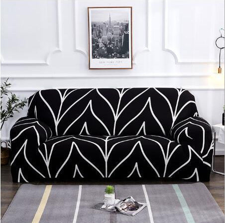 KTX-365651 Universal Elastic Sofa Cover in Various Patterns and Sizes - Modern Design, Non-slip Protection
