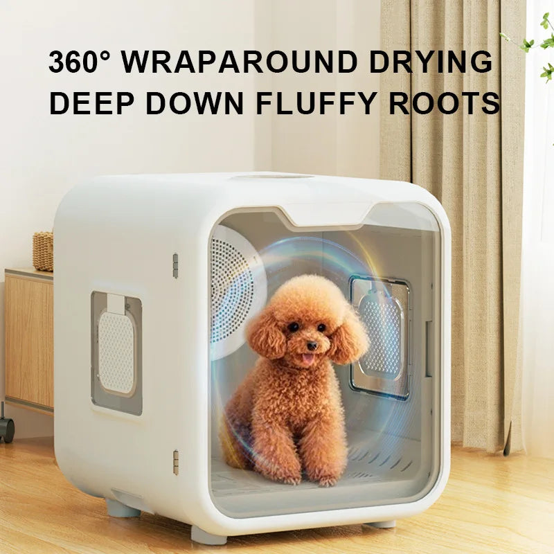 KTX-366291 Automatic Pet Hair Dryer Box with Smart Temperature Control for Cats and Small Dogs - Ultra Quiet, Eco-Friendly Design