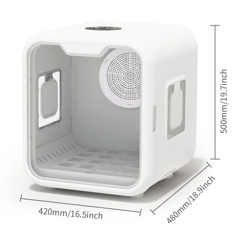 KTX-366291 Automatic Pet Hair Dryer Box with Smart Temperature Control for Cats and Small Dogs - Ultra Quiet, Eco-Friendly Design