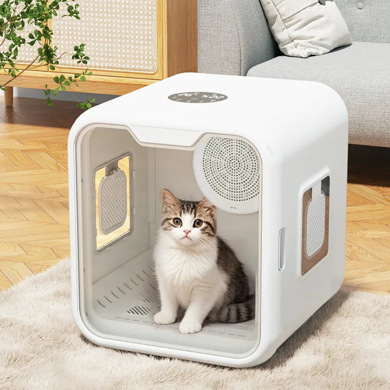 KTX-366291 Automatic Pet Hair Dryer Box with Smart Temperature Control for Cats and Small Dogs - Ultra Quiet, Eco-Friendly Design