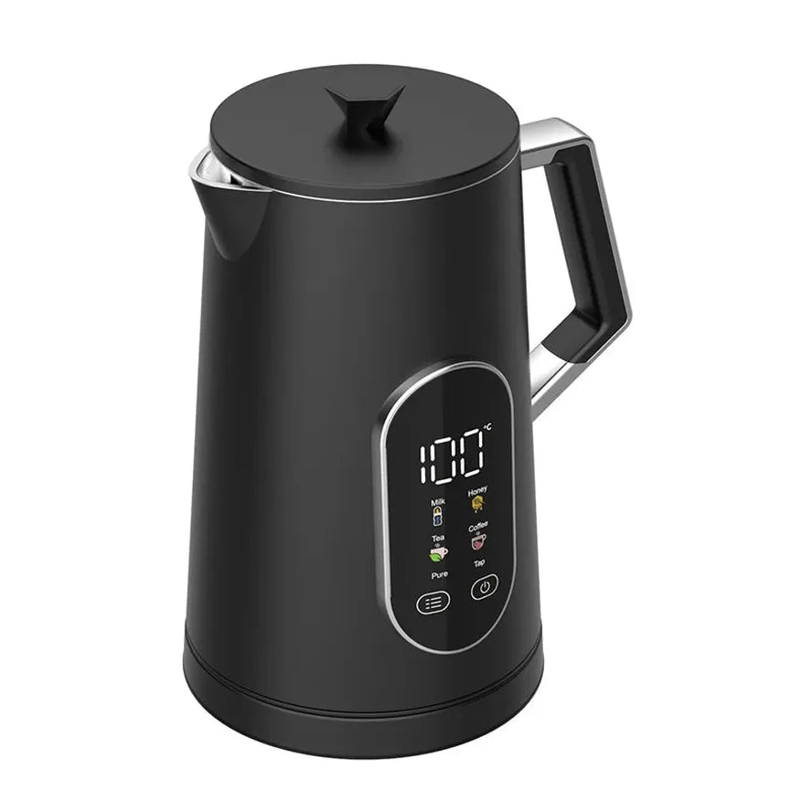 KTX-366611 1.7L Stainless Steel Electric Kettle with Smart Temperature Control for Home and Office