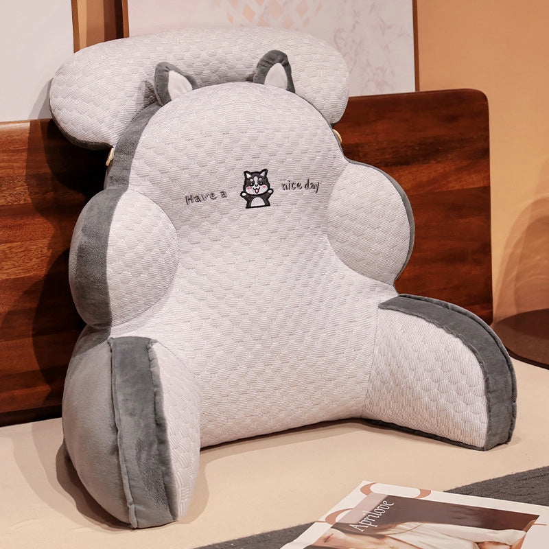 KTX-366803 Cute Animal Lumbar Support Pillows with Soft Upholstery - Unicorn, Whale, Dinosaur, and More