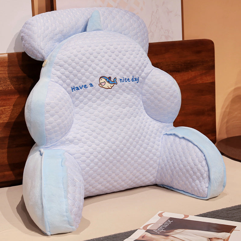 KTX-366803 Cute Animal Lumbar Support Pillows with Soft Upholstery - Unicorn, Whale, Dinosaur, and More
