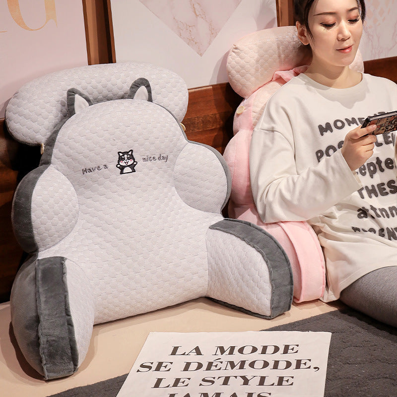 KTX-366803 Cute Animal Lumbar Support Pillows with Soft Upholstery - Unicorn, Whale, Dinosaur, and More