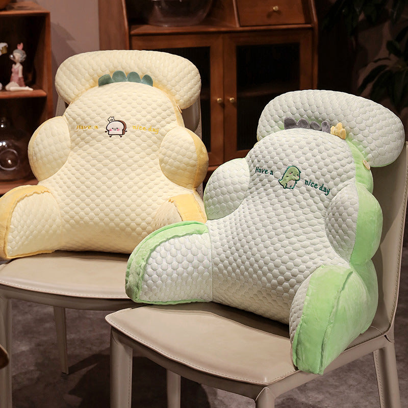 KTX-366803 Cute Animal Lumbar Support Pillows with Soft Upholstery - Unicorn, Whale, Dinosaur, and More