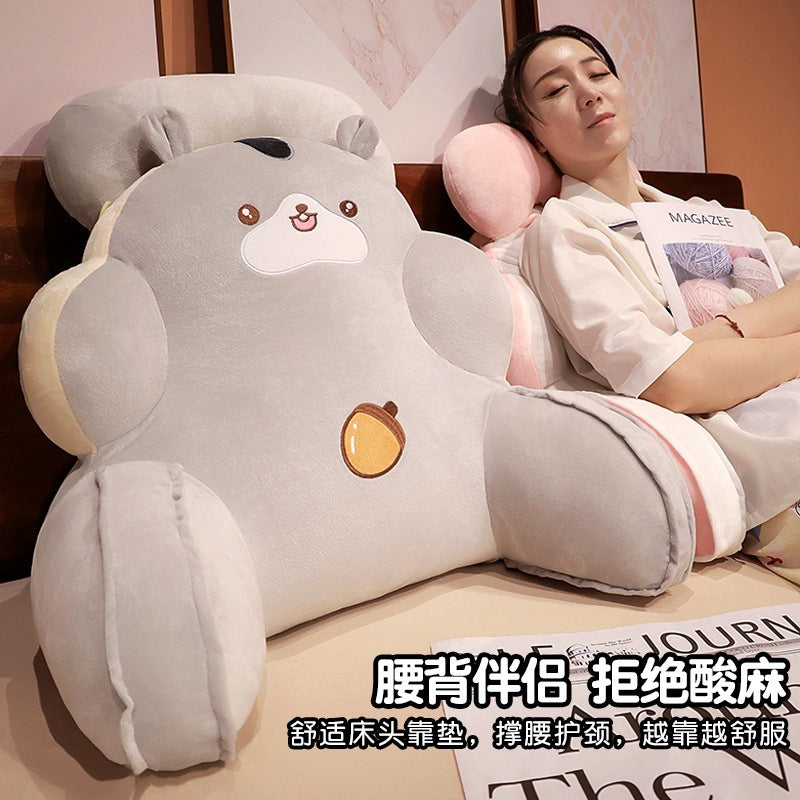 KTX-366803 Cute Animal Lumbar Support Pillows with Soft Upholstery - Unicorn, Whale, Dinosaur, and More