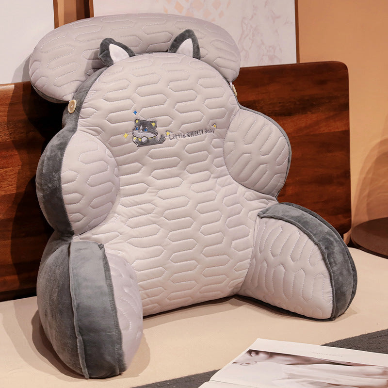 KTX-366803 Cute Animal Lumbar Support Pillows with Soft Upholstery - Unicorn, Whale, Dinosaur, and More