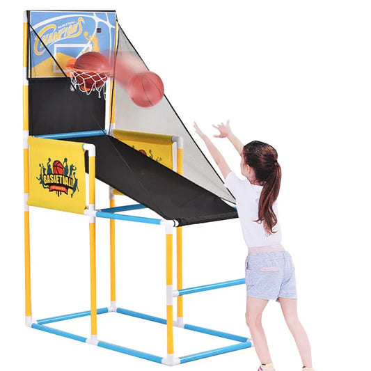 KTX-367251 Indoor Basketball Shooting Stand with Electronic Scoreboard for Kids Ages 3+