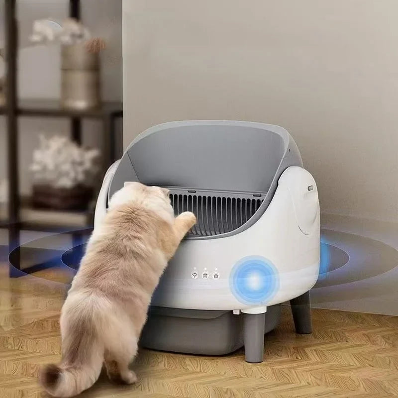 KTX-367443 Automatic Self-Cleaning Smart Cat Litter Box with APP Control and Dual Safety Sensors