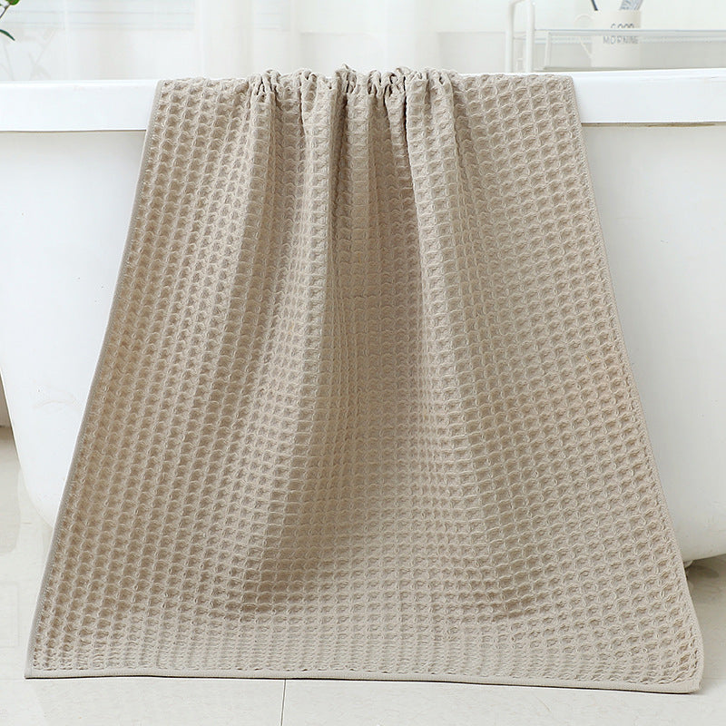 KTX-367571 Quick-Drying Plus Thick Cotton Bath Towel & Wipe - Absorbent Unisex Design, 35x35cm & 70x140cm Sizes