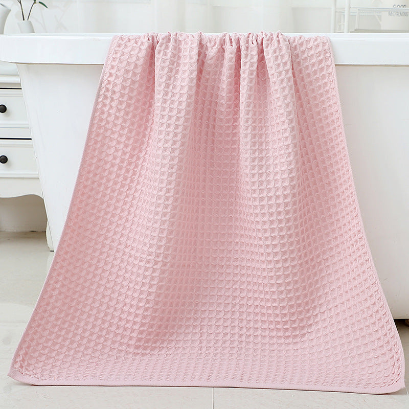 KTX-367571 Quick-Drying Plus Thick Cotton Bath Towel & Wipe - Absorbent Unisex Design, 35x35cm & 70x140cm Sizes
