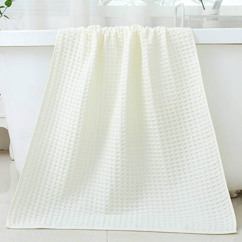 KTX-367571 Quick-Drying Plus Thick Cotton Bath Towel & Wipe - Absorbent Unisex Design, 35x35cm & 70x140cm Sizes