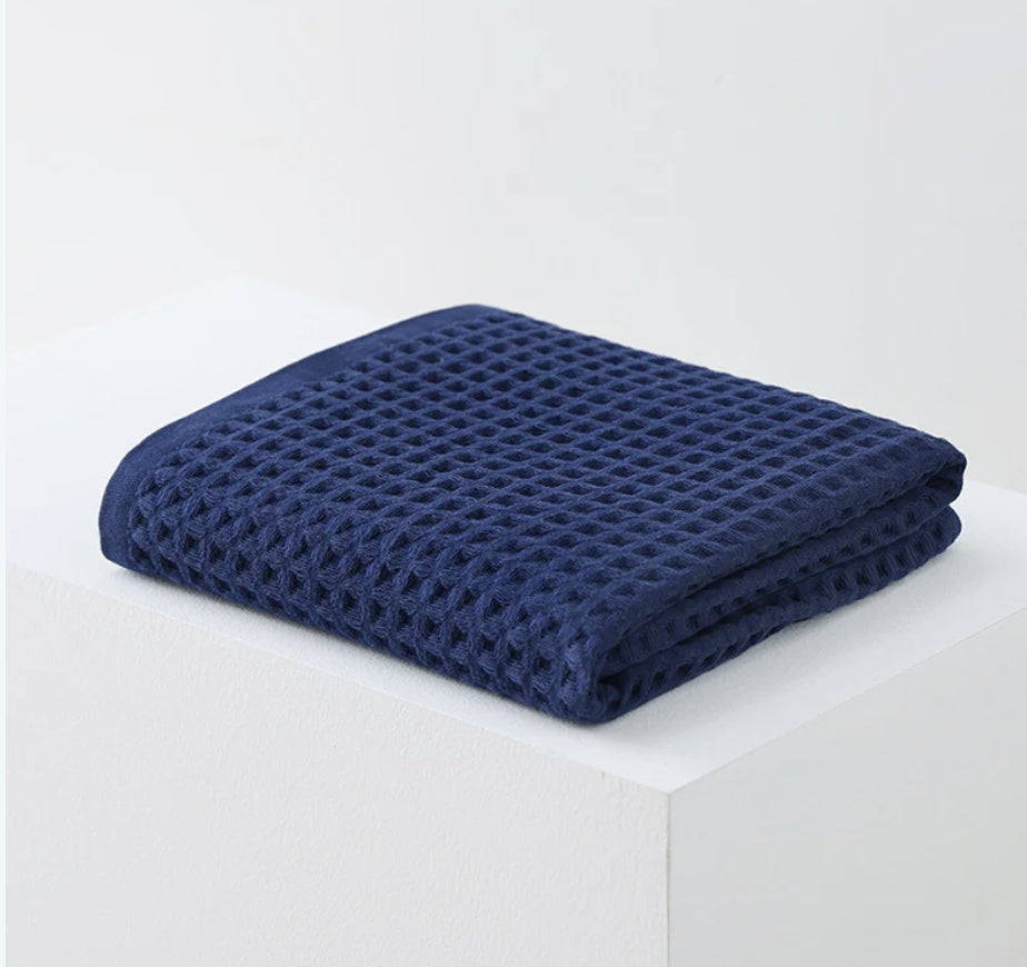 KTX-367571 Quick-Drying Plus Thick Cotton Bath Towel & Wipe - Absorbent Unisex Design, 35x35cm & 70x140cm Sizes