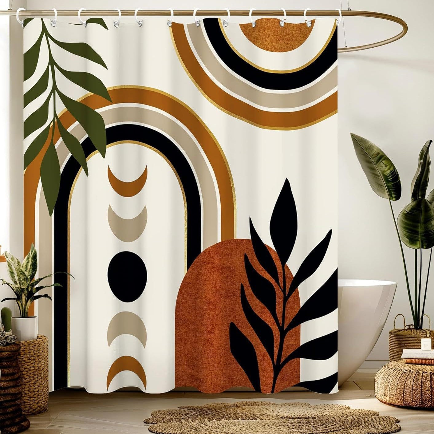 KTX-367699 Easter Theme Waterproof Mildew-Proof Shower Curtain in Multiple Sizes