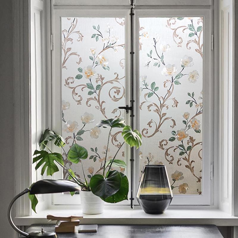 KTX-370003 Frosted Glass Film Window Sticker for Privacy in Various Sizes