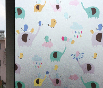 KTX-370003 Frosted Glass Film Window Sticker for Privacy in Various Sizes