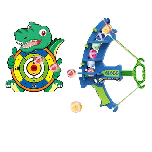 KTX-370131 Dinosaur Sticky Ball Dartboard Toy Set for Outdoor Fun and Learning