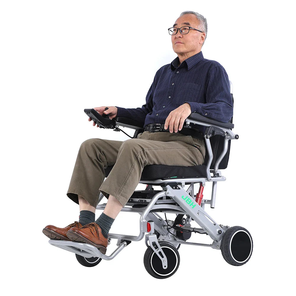 KTX-370323 Lightweight Folding Electric Wheelchair D29 for Outdoor and Travel Use, CE Approved, 20km Range